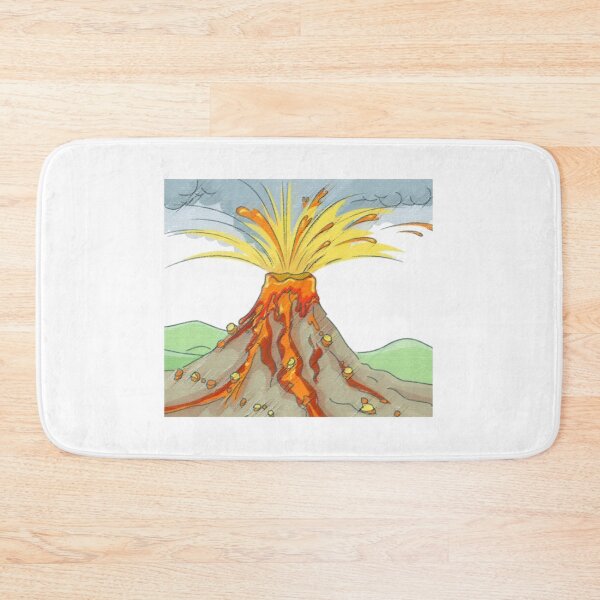 Item preview, Cartoon design of a volcano and its magma....!! designed and sold by VIVEK KUMAR RAI.