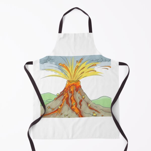 Item preview, Cartoon design of a volcano and its magma....!! designed and sold by VIVEK KUMAR RAI.