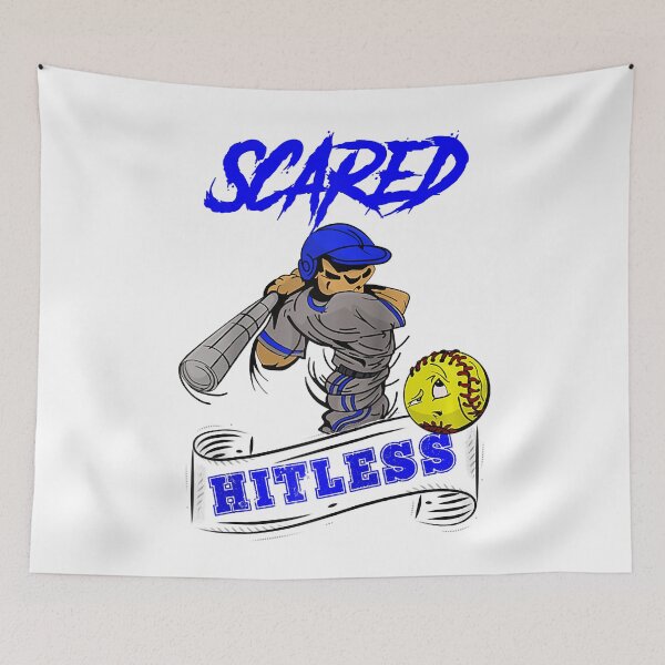 Item preview, Scared Hitless Softball Raglan designed and sold by WilliamQuinnell.