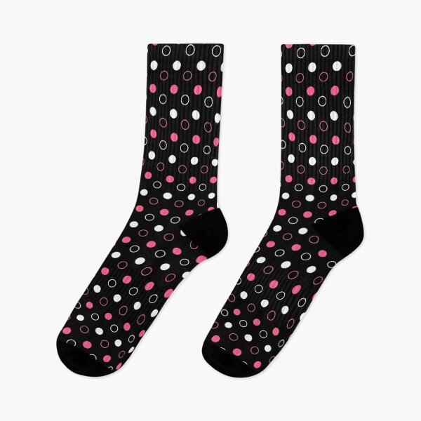 Item preview, Black, Hot pink and White Dot Circles designed and sold by DonnaSiggy.