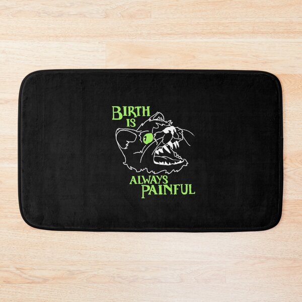 Item preview, BIRTH IS ALWAYS PAINFUL // minimalist white + green designed and sold by SevLovesLily.