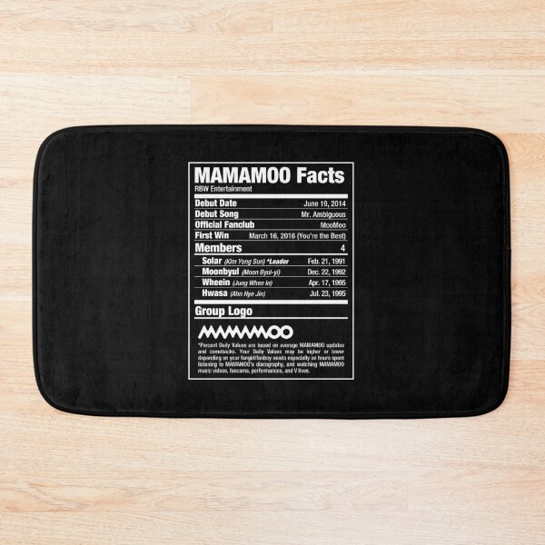 Item preview, MAMAMOO Kpop Nutritional Facts 2 designed and sold by skeletonvenus.