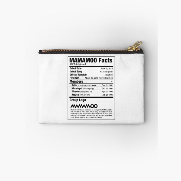 Item preview, MAMAMOO Kpop Nutritional Facts designed and sold by skeletonvenus.