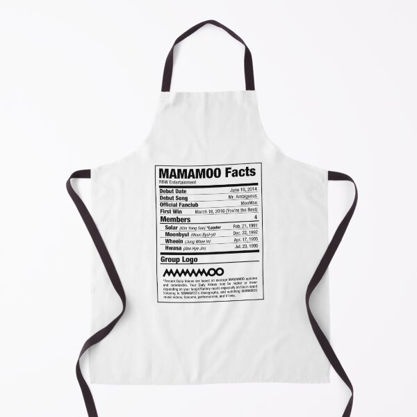 Item preview, MAMAMOO Kpop Nutritional Facts designed and sold by skeletonvenus.