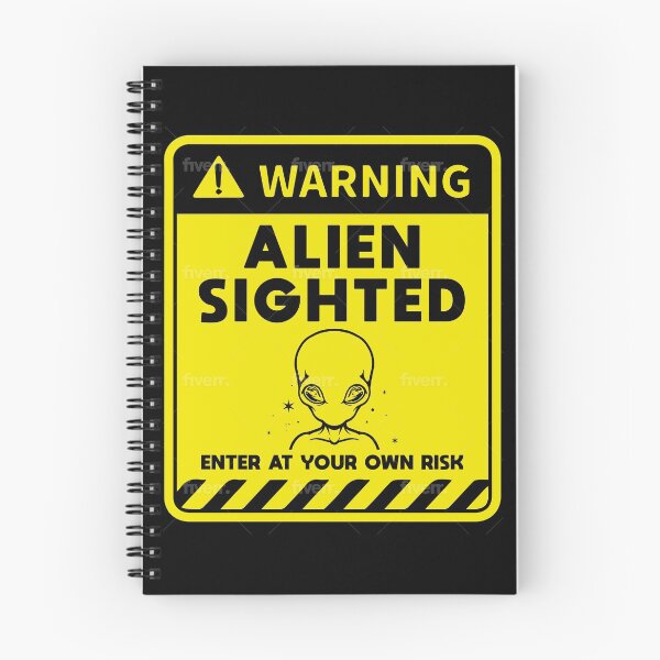 Item preview, Alien Head Warning Alien Sighted Roswell New Mexico designed and sold by fantasticdesign.