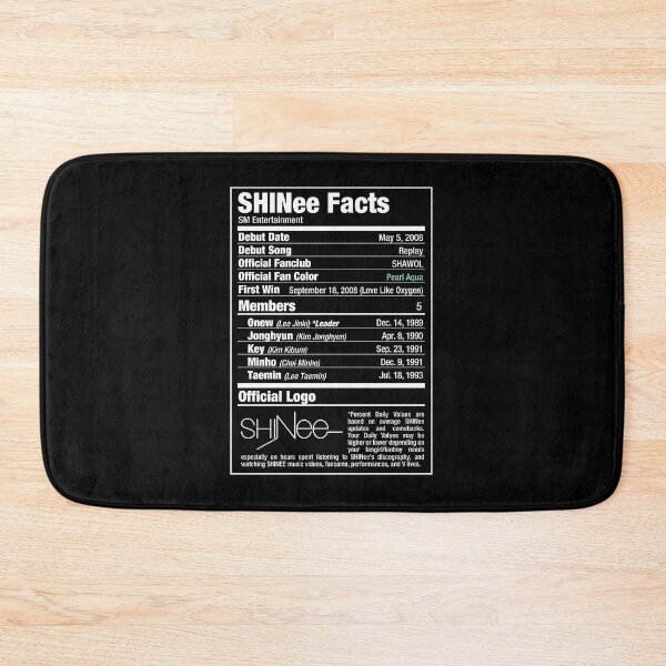 Item preview, SHINee Kpop Nutritional Facts 2 designed and sold by skeletonvenus.