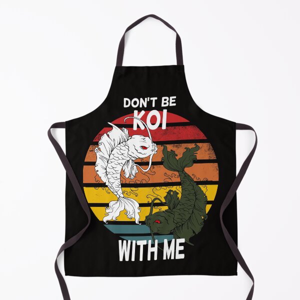 Item preview, Don't be Koi with me, Japanese Koi Fish, Yin Yang (White Text) designed and sold by Verdant Rose Studio.
