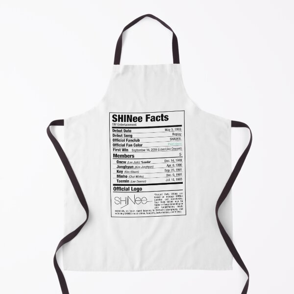 Item preview, SHINee Kpop Nutritional Facts designed and sold by skeletonvenus.