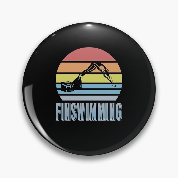 Item preview, Retro Vintage Finswimming Finswimmer designed and sold by NeXore.