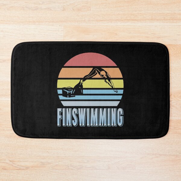 Item preview, Retro Vintage Finswimming Finswimmer designed and sold by NeXore.