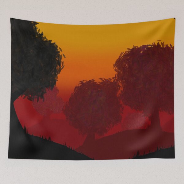 Item preview, Happy Trees in the Sunset designed and sold by AvalonUnmuzzled.
