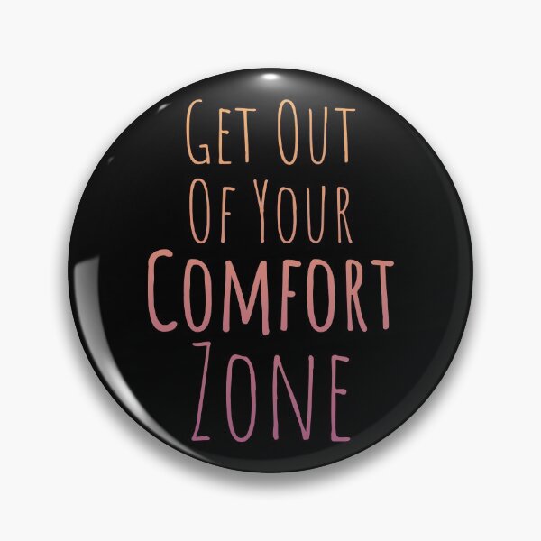 Item preview, Get Out Of Your Comfort Zone - Colorful Text on Black designed and sold by TheMajesticGoat.