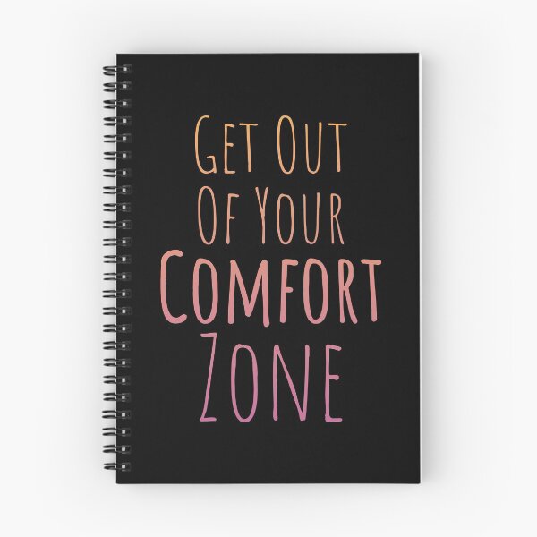Item preview, Get Out Of Your Comfort Zone - Colorful Text on Black designed and sold by TheMajesticGoat.