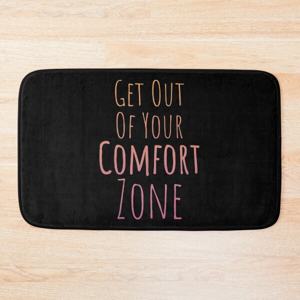 Item preview, Get Out Of Your Comfort Zone - Colorful Text on Black designed and sold by TheMajesticGoat.