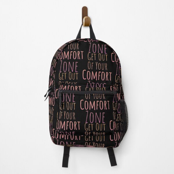 Item preview, Get Out Of Your Comfort Zone - Colorful Text on Black designed and sold by TheMajesticGoat.