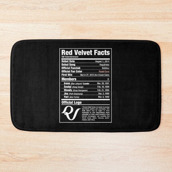Item preview, Red Velvet Kpop Nutritional Facts 2 designed and sold by skeletonvenus.