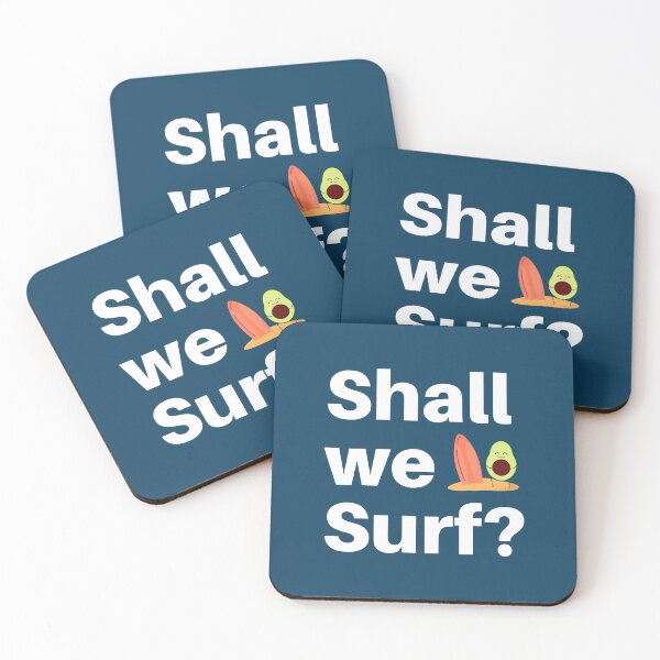 Item preview, Shall We Surf - Funny Avocado Surfer designed and sold by bonfimarts.