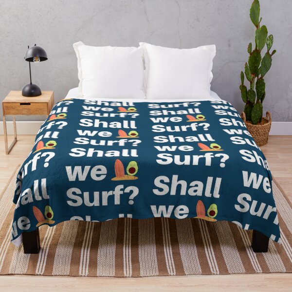Item preview, Shall We Surf - Funny Avocado Surfer designed and sold by bonfimarts.