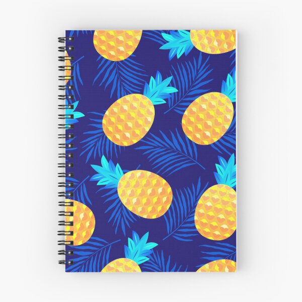 Item preview, Pineapples on Bright Blue Tropical Background designed and sold by pugmom4.