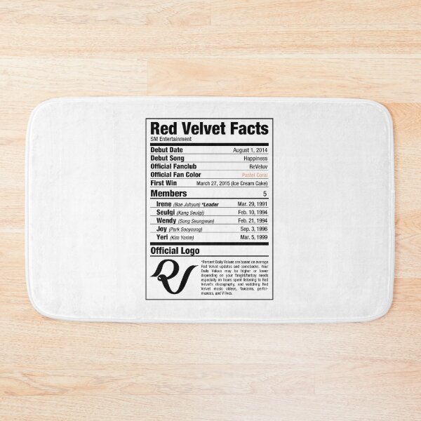 Item preview, Red Velvet Kpop Nutritional Facts designed and sold by skeletonvenus.