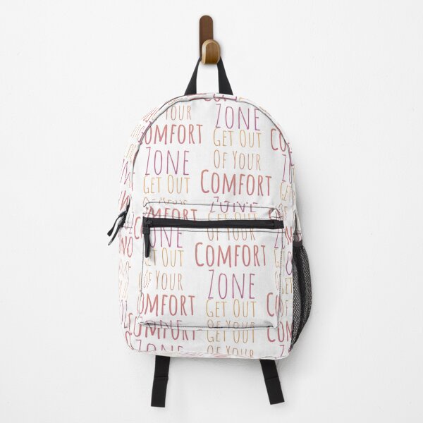 Item preview, Get Out Of Your Comfort Zone - Colorful Text on White designed and sold by TheMajesticGoat.