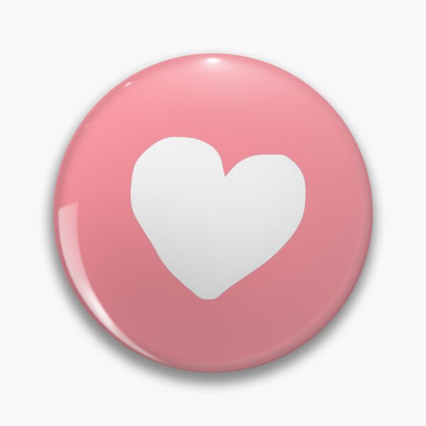Item preview, cute heart button in circle!  designed and sold by imsocoolanh.