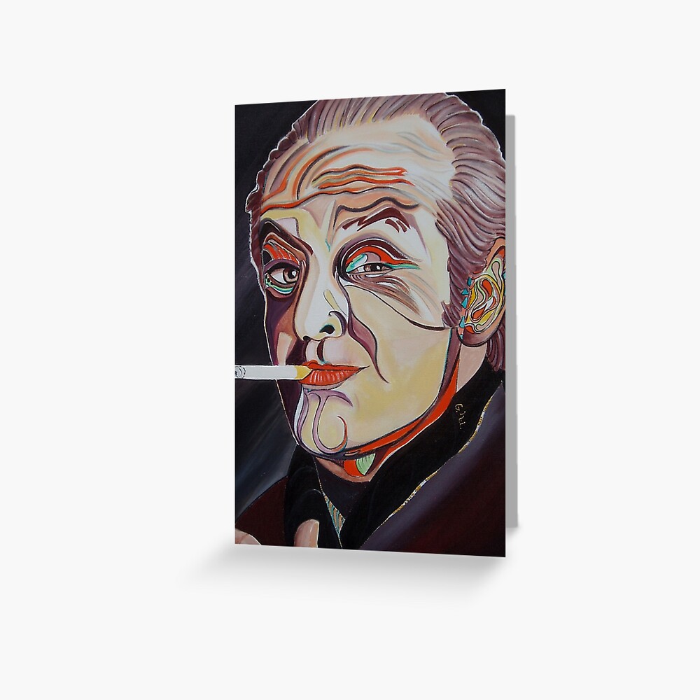Jack Nicholson Portrait Greeting Card