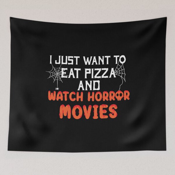 Item preview, I just want to eat pizza and watch horror movies designed and sold by plussorn.