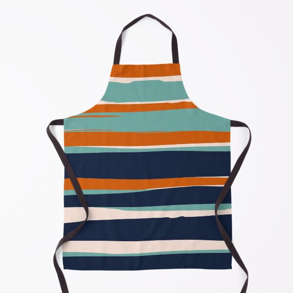 Artikelvorschau, Stripes Abstract, Orange, Teal, Navy entworfen und verkauft von meggydesigns.