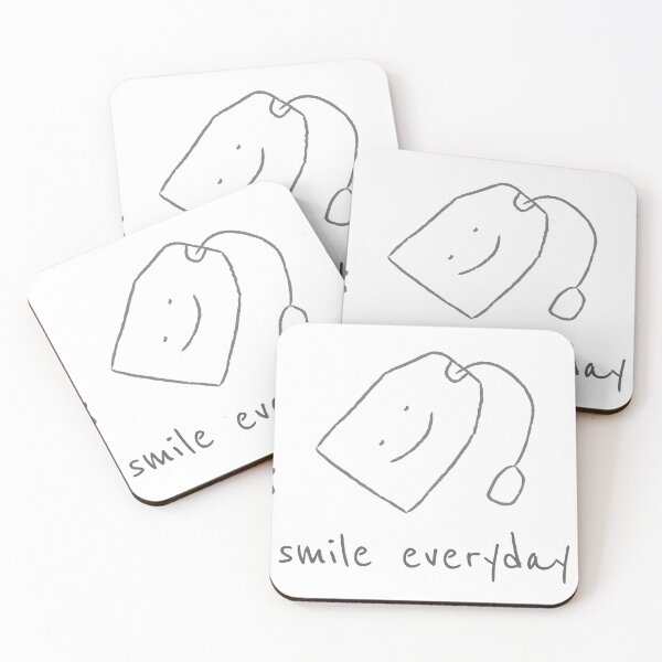 Item preview, smile everyday tea bag sticker for bullet journal designed and sold by imsocoolanh.