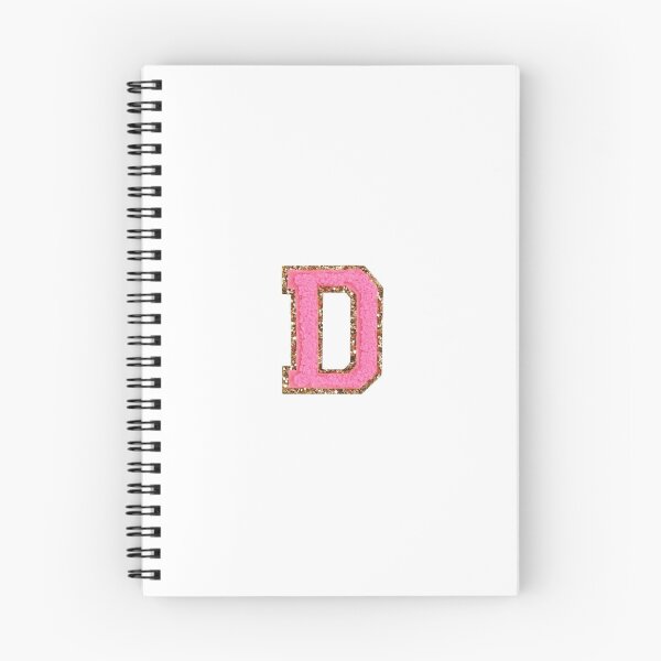 Item preview, preppy varsity letter d in pink  designed and sold by shopmydesign.