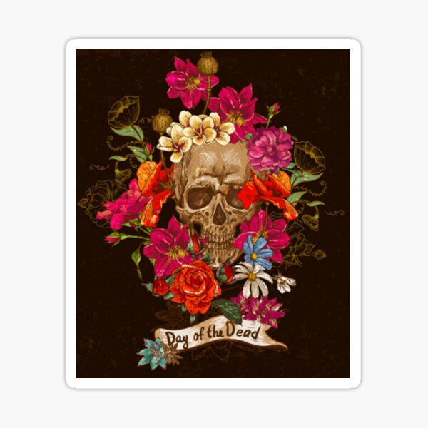 Item preview, Day of the Dead, Rose and Skull Art designed and sold by Vicky021.