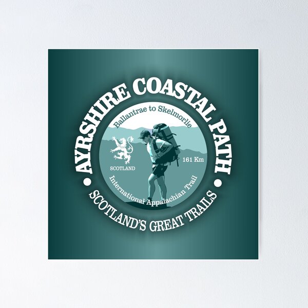 Item preview, Ayrshire Coastal Path (T) designed and sold by curranmorgan.