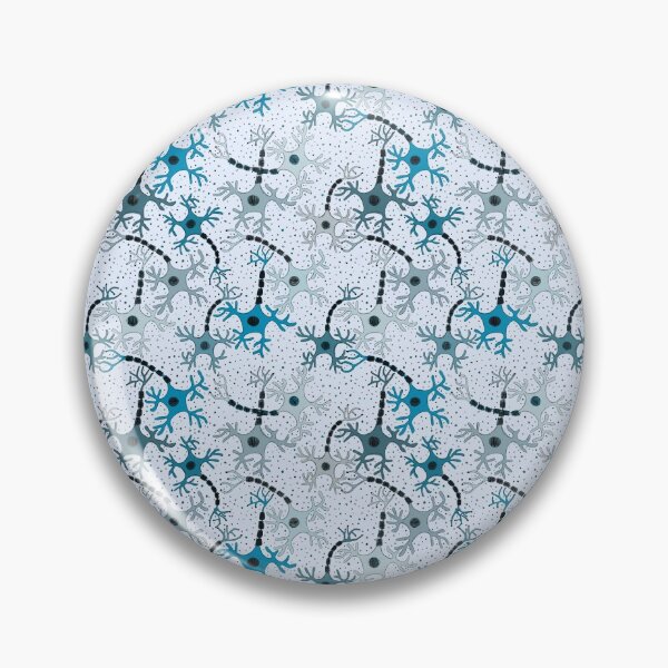 Item preview, Cartoon Neurons on Blue designed and sold by Hodgepodge Bricolage.
