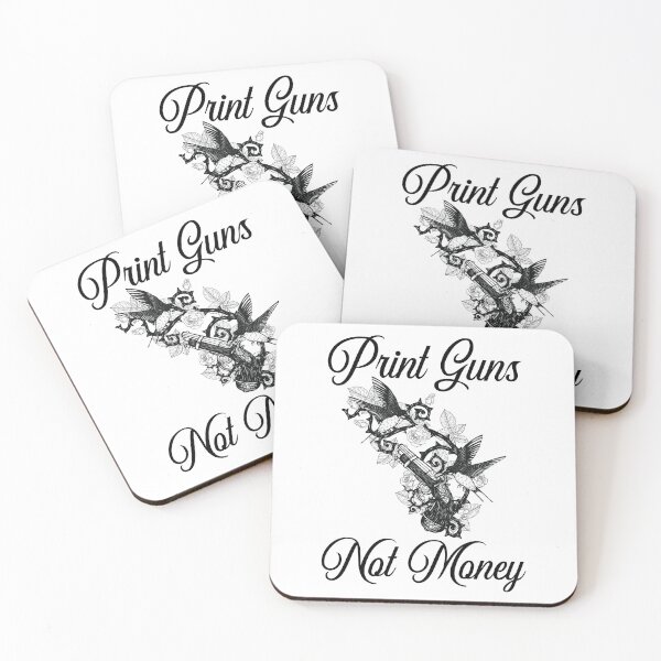Item preview, Print Guns Not Money - Humming Birds with guns  designed and sold by Desandu.