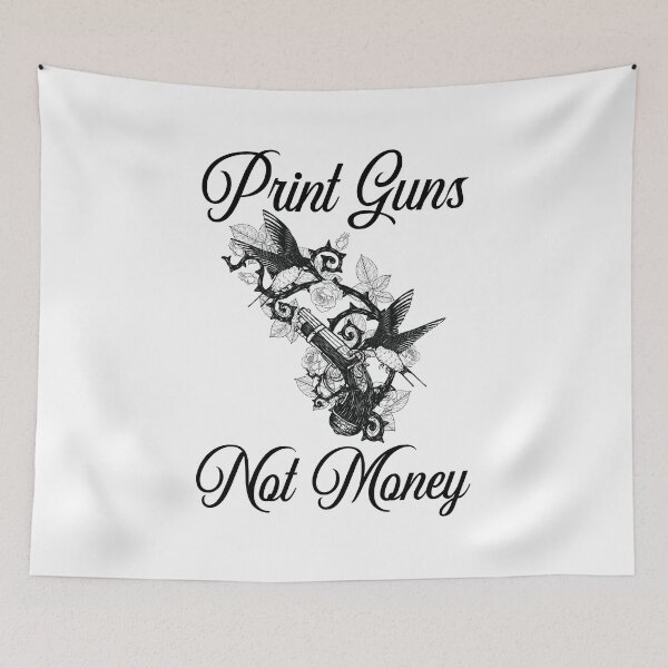 Item preview, Print Guns Not Money - Humming Birds with guns  designed and sold by Desandu.