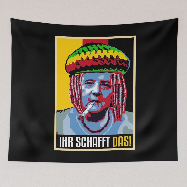 Item preview, Merkel CDU Kanzlerin Ihr schafft das Cannabis Joint Geschenk designed and sold by TheAplus.