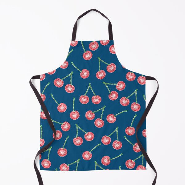 Item preview, cheerful cherries on blue designed and sold by Soramame.