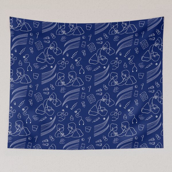 Item preview, Pediatrics on Navy designed and sold by Hodgepodge Bricolage.
