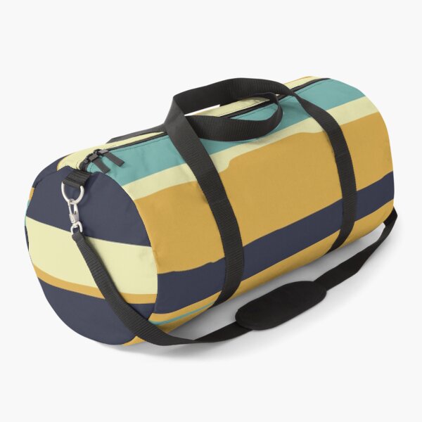 Artikelvorschau, Stripes Abstract, Yellow, Teal, Navy Blue entworfen und verkauft von meggydesigns.