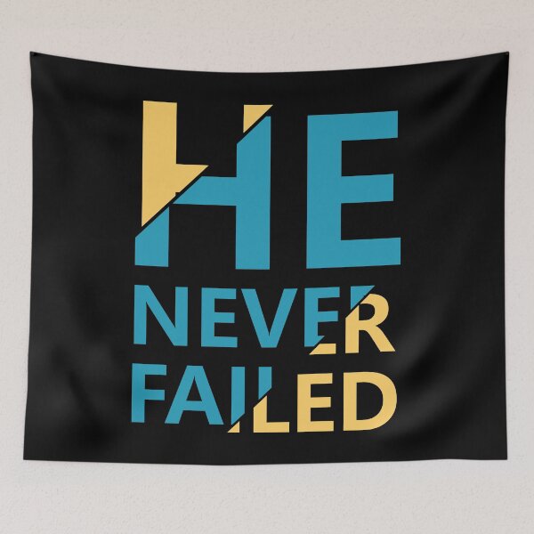 Item preview, He never failed version 2.0 designed and sold by PODapparel.