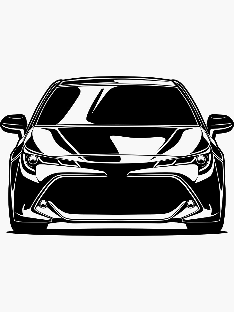 "JDM Legend B&W Corolla E210" Sticker von AutoDistrict Redbubble