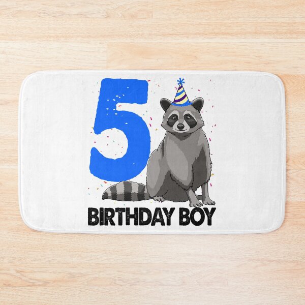 Item preview, Birthday Boy 5 Raccoon designed and sold by Bendthetrend.