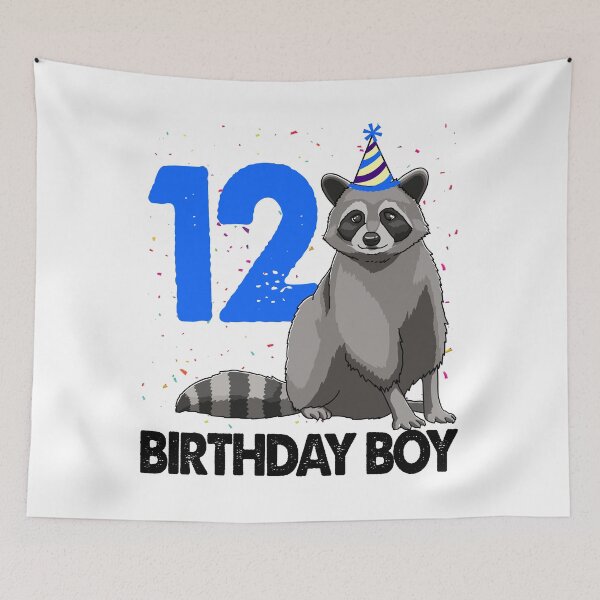 Item preview, Birthday Boy 12 Raccoon designed and sold by Bendthetrend.