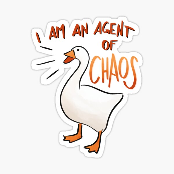 Untitled Goose Game: Agent of Chaos Sticker