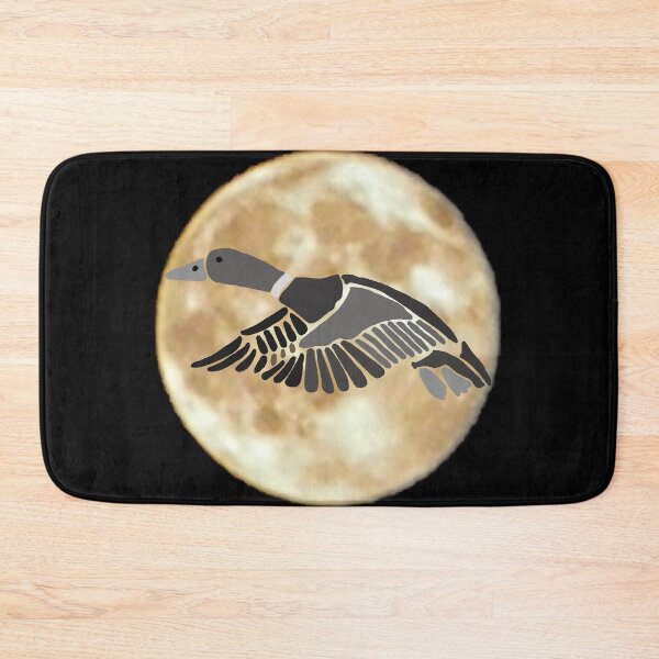 Item preview, Funny Mallard Duck in Flight and Moon designed and sold by Nature's Fancy.