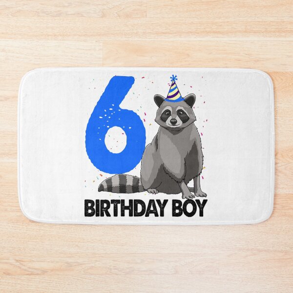 Item preview, Birthday Boy 6 Raccoon designed and sold by Bendthetrend.
