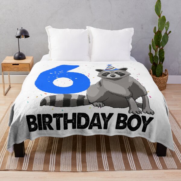 Item preview, Birthday Boy 6 Raccoon designed and sold by Bendthetrend.