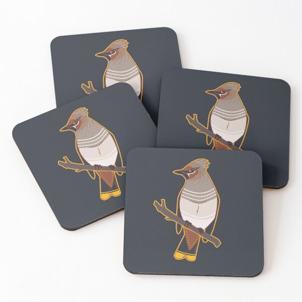 Item preview, Avian August 15 - Bohemian Waxwing designed and sold by KeesKiwi.