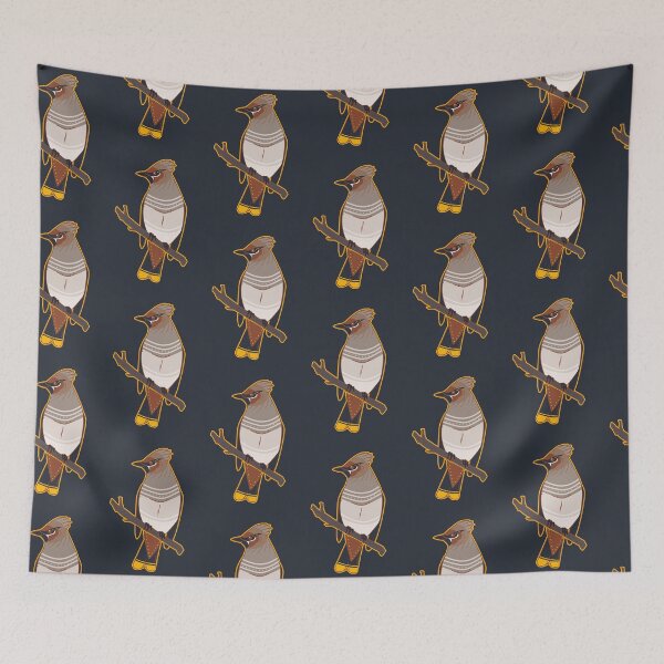 Item preview, Avian August 15 - Bohemian Waxwing designed and sold by KeesKiwi.